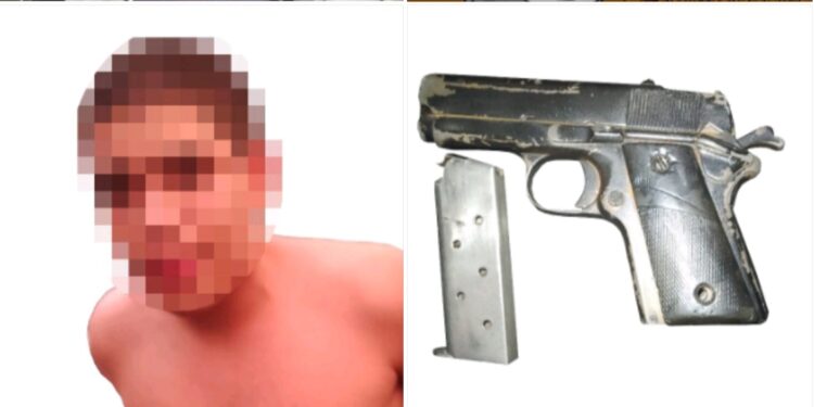 Policías aseguran a hombre armado tras reporte ciudadano