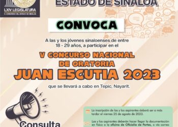 Convoca Congreso a jóvenes a concurso nacional de oratoria “Juan Escutia 2023”
