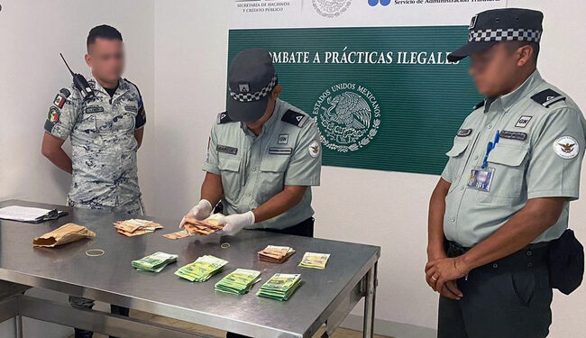 Extranjero llegó a Cancún con 30 mil euros sin declarar y fue detenido