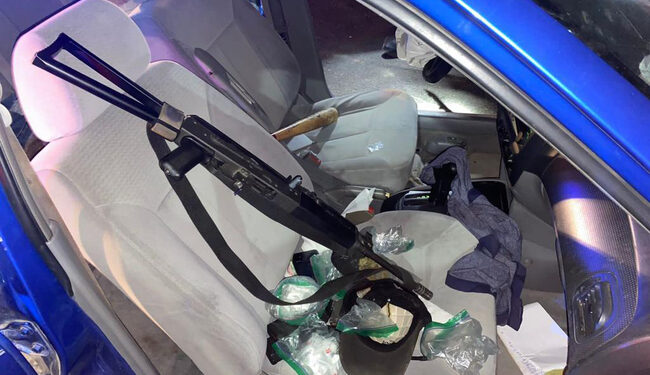 Elementos de la GN aseguran en Sonora armas, cocaína, mariguana y municiones