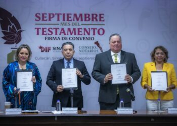 DIF Sinaloa y el Consejo de Notarios firman convenio “Septiembre, Mes del Testamento”