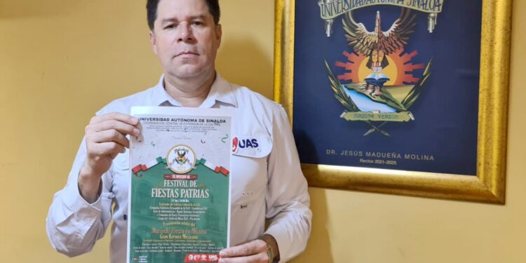 Invita la UAS al Festival de Fiestas Patrias, a realizarse el próximo 15 de septiembre en el emblemático Edificio Central