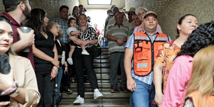 Un éxito el simulacro de evacuación de Palacio de Gobierno