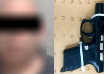 Se paseaba con una pistola 9 milímetros fajada a la cintura cuando fue detenido