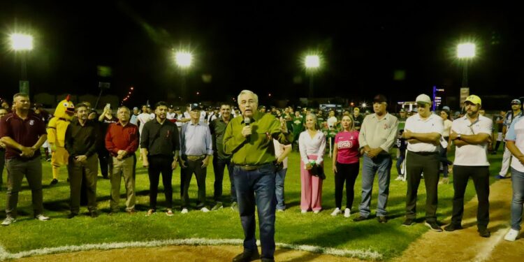 Rocha pone en marcha el cuadrangular de béisbol Copa Gobernador