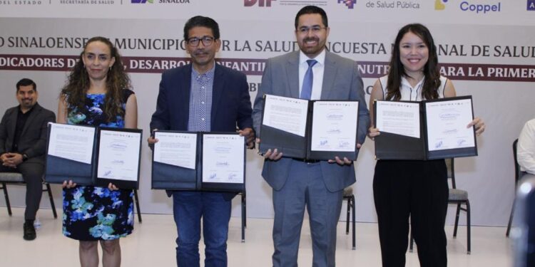 Secretaría de Salud de Sinaloa y Fundación Coppel firman Encuesta Nacional de Salud y Nutrición 2023