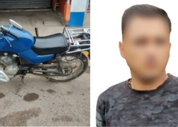 Joven se paseaba en motocicleta robada y fue detenido por policías en la CNOP