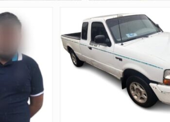 Civil es detenido con una camioneta robada en Baja California