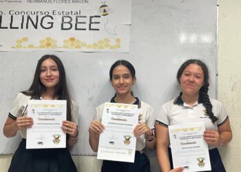 Estudiante de la Preparatoria Hermanos Flores Magón resulta victoriosa en el Segundo Concurso Estatal de Spelling Bee
