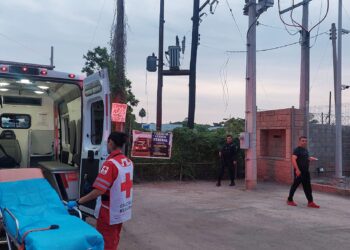 Trataba de robar cobre y casi muere en su intento esta mañana