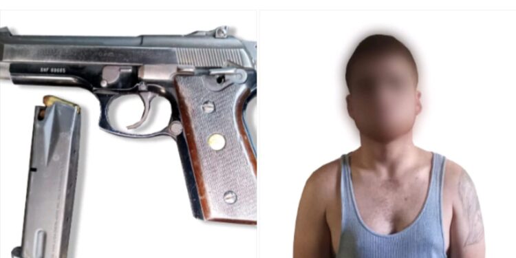 En Culiacán, Grupo Élite asegura a un civil que portaba un arma de fuego