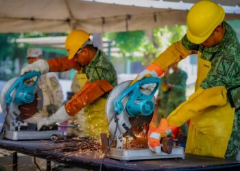 Presencia Rocha Moya ceremonia de destrucción de armamento donado y decomisado