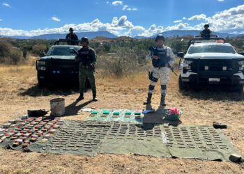 Abandonados hallan 4 mil cartuchos útiles en Oaxaca