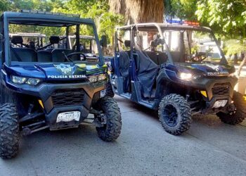 ¡Van contra los ladrones! Ahora en RZR´s policías vigilan Culiacán