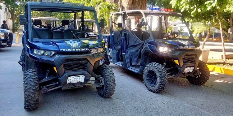 ¡Van contra los ladrones! Ahora en RZR´s policías vigilan Culiacán