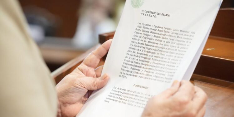 Expide Congreso de Sinaloa Convocatoria para elecciones locales de 2024