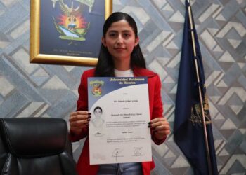 Elsa Yolanda Galindo, es la primera alumna titulada en la Licenciatura en Criminalística y Ciencias Forenses por la UAS