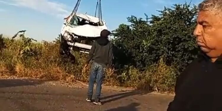 Fallece ahogado vecino de Culiacan al caer automóvil a canal en Eldorado