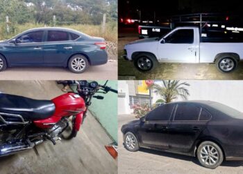 Recuperan 4 unidades de las robadas en las últimas 24 horas
