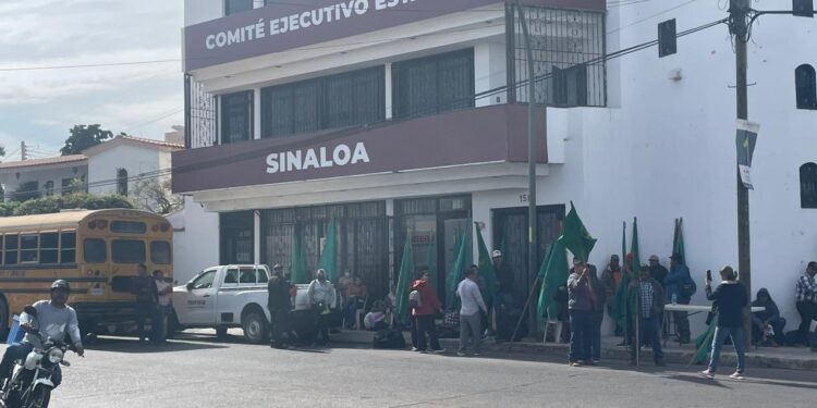 UNTA toma instalaciones de Morena Sinaloa; exigen encuesta en la designación de candidatos