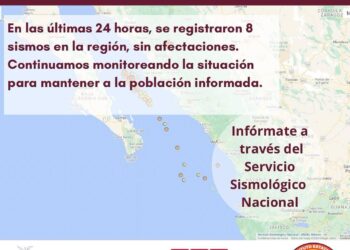 Se registran sismos desde 4.1 y hasta 4.7 grados Ritcher en el Golfo de California