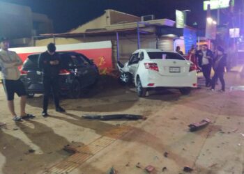 Lesiones graves sufrió un joven al chocar automóvil y quedar prensado en Las Cucas