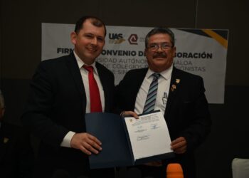 Fortaleciendo la vinculación en beneficio de los estudiantes y los sectores productivos, la Nueva Universidad firma Convenio de Colaboración con la Asociación de Colegios de Profesionistas de Sinaloa