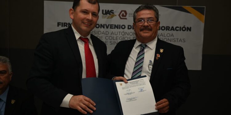 Fortaleciendo la vinculación en beneficio de los estudiantes y los sectores productivos, la Nueva Universidad firma Convenio de Colaboración con la Asociación de Colegios de Profesionistas de Sinaloa