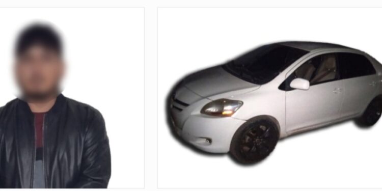 Policías estatales aseguran a hombre; le encontraron un arma de fuego