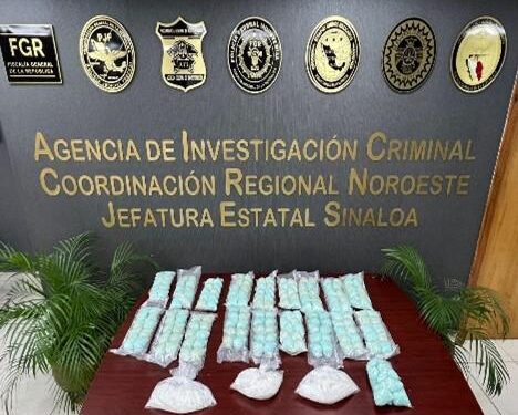 FGR asegura en empresa de paqueteria de Culiacán alrededor de 190 mil pastillas de fentanilo