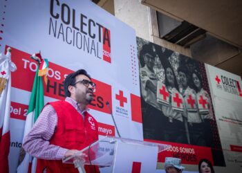 Juan de Dios Gámez destaca el espíritu de servicio de Cruz Roja Mexicana en el inicio de la Colecta Nacional 2024