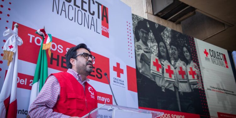 Juan de Dios Gámez destaca el espíritu de servicio de Cruz Roja Mexicana en el inicio de la Colecta Nacional 2024