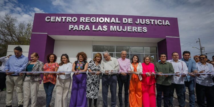 Rocha inauguró el tercer Centro de Justicia para las Mujeres, cumpliendo así su compromiso