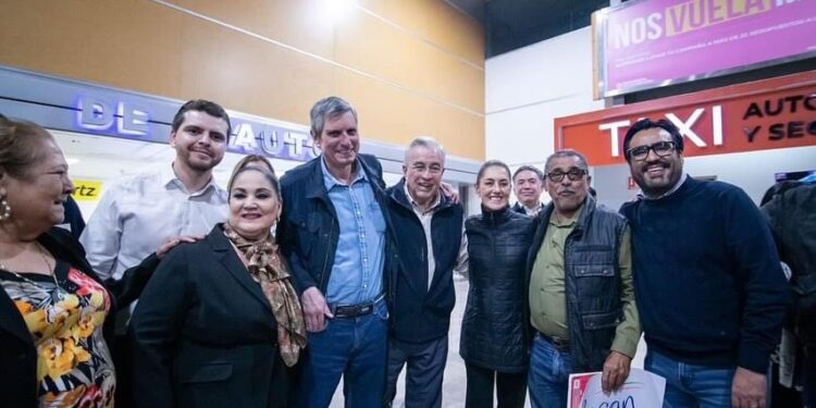 Estoy “requetebién” posicionada en Sinaloa: Claudia Sheinbaum al arribar a Culiacán