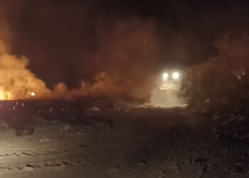 Se registra voraz incendio en el basurón de Culiacán