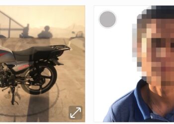 Se paseaba en una motocicleta con reporte de robo y fue detenido