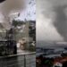 Enorme tornado arrasa con campos y casas en Indonesia