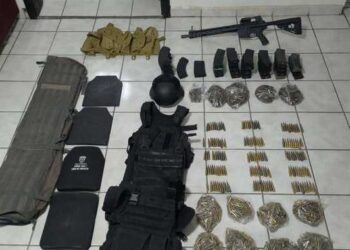 GN y Ejército aseguran armas de fuego, cargadores y más de mil 900 cartuchos útiles en Sonora