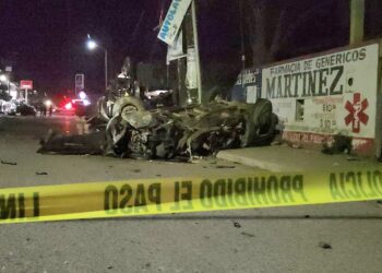 Muere vecino de Eldorado en choque sobre la entrada principal