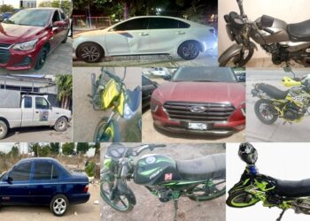 Aseguran 10 vehículos con reporte de robo en Culiacán