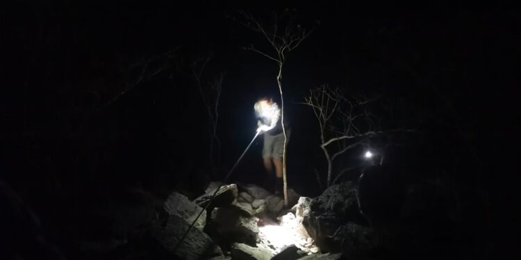 Elementos de Protección Civil Municipal rescatan a 20 senderistas del Cerro de la Leona en Mojolo