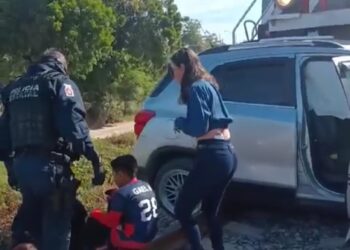 Una mujer y un menor de edad son arrollados por el Tren