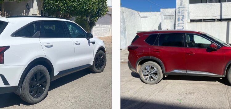 Dos camionetas con reporte de robo en Culiacán son recuperadas por la Policía de Investigación