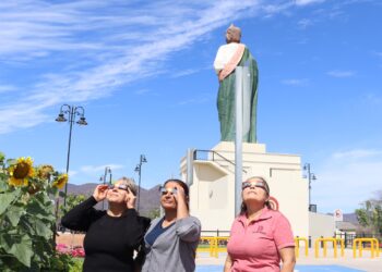 Desde el Parque Mirador observaron el eclipse solar en Badiraguato