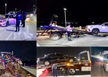 Aseguran 13 vehículos y 6 motocicletas durante operativo antiarrancones