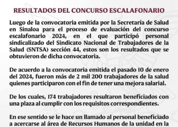 ¡Atención! Estos son los resultados del concurso escalafonario