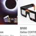 ¡Revisa que sean certificados! Ofertan lentes en Facebook para observar el eclipse solar