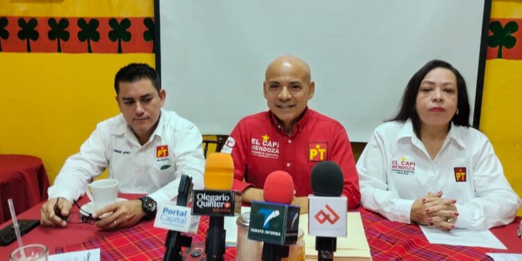 El Capi Mendoza, defiende que es el candidato a la presidencia de Navolato por el PT; anuncia denuncia contra dirigente