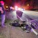 Padre e hijo lesionados al chocar motocicleta contra una vaca en Imala