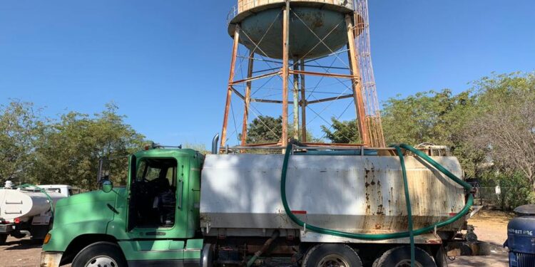 Ya son 128 comunidades atendidas con agua potable a través de pipas